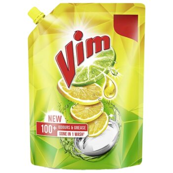 Vim Dishwash Liquid Gel - Lemon Refill Pouch