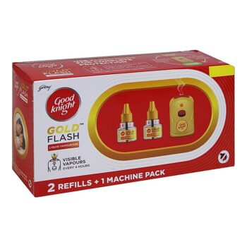 Good Knight Gold Flash (1 Machine + 2 Refills x 45 ml)